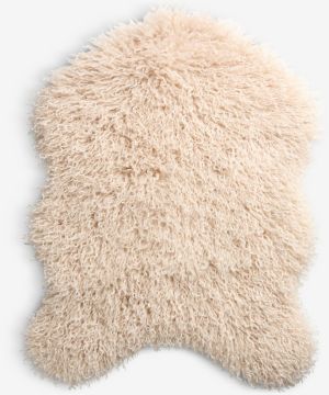 Thảm lông | KORSKNAP | polyester | be | R55xD75cm
