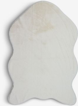 Thảm lông | OXEL | polyester | trắng | R60xD90cm