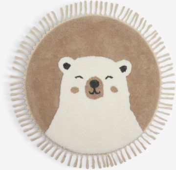 Thảm trẻ em | TURT | polyester | be/trắng | Ø90cm