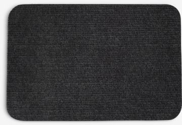 Thảm trải cửa | HAGTRON | polyester | xám đậm | R60xD80cm