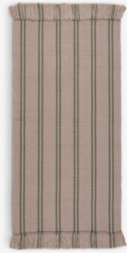 Thảm sàn | HEISTARR | polyester | màu cát/xanh olive đậm | R70xD140cm