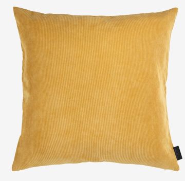 Vỏ gối trang trí | DUSKULL | polyester | vàng | R50xD50cm
