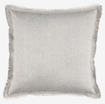 Gối trang trí | KLOKKELYNG | polyester | xám | R45xD45cm
