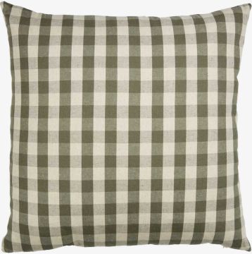 Gối trang trí | VALERIANA | cotton/linen | màu tự nhiên/xanh lá | R50xD50cm