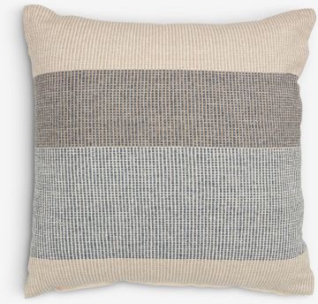 Gối trang trí | BERGFLETTE | cotton | be/xanh | R45xD45cm