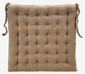 Đệm ngồi | ANTEN | polyester | nâu | R43xD43xC5cm