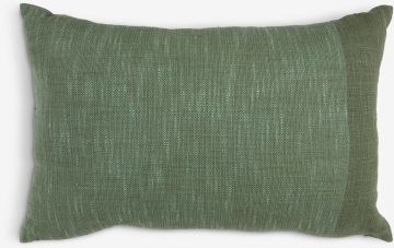 Gối trang trí | SKOGSIV | cotton | xanh lá | R40xD60cm