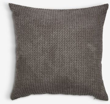 Gối trang trí | SKOGFIOL | polyester | xám | R45xD45cm