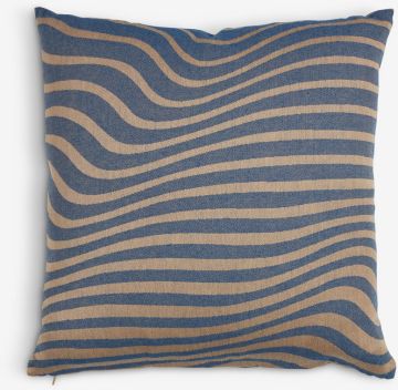 Gối trang trí | SYLARVE | cotton/polyester | xanh/be | R45xD45cm