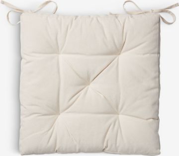 Đệm ngồi | HVITLYNG | cotton/polyester | màu tự nhiên | R40xD40xC4cm