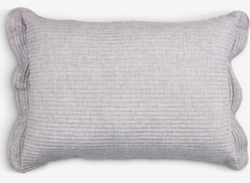Gối tựa lưng | FAGERKLOKKE | polyester | xám | R50xD70cm