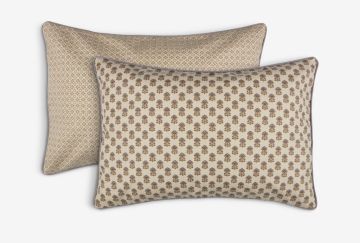 Vỏ gối trang trí | HYACINT | cotton | be/tím | R40xD60cm