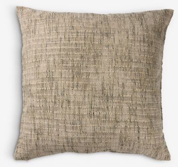 Vỏ gối trang trí | KRIMLIND | polyester | xanh lá đậm/tự nhiên | R50xD50cm