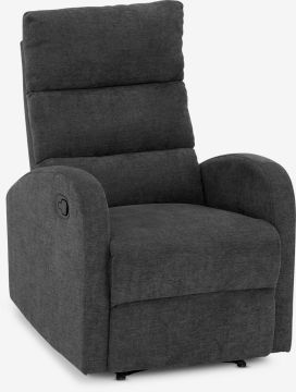 Ghế thư giãn | NAKSKOV | vải polyester | xám đậm | R73xS93xC106cm