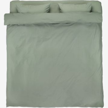 Bộ vỏ chăn gối đôi kèm ga cotton | ELLEN | xanh lá | R200xD220cm/R240xD260cm/R50xD70cm