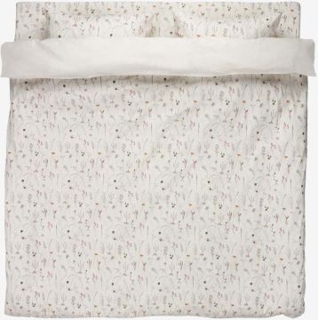 Bộ vỏ chăn gối đôi kèm ga cotton | SUSSI | trắng | R200xD220cm/R240xD260cm/R50xD70cm