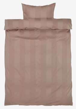 Bộ vỏ chăn gối đơn cotton sateen | BARBO | vàng cát | R140xD200cm/R50xD70cm