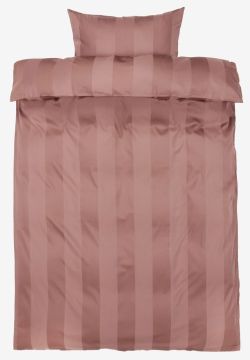 Bộ vỏ chăn gối đơn cotton sateen | BARBO | nâu | R140xD200cm/R50xD70cm
