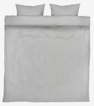 Bộ vỏ chăn gối đôi microfibre | KATE | xám | R200xD220cm/R50xD70cm