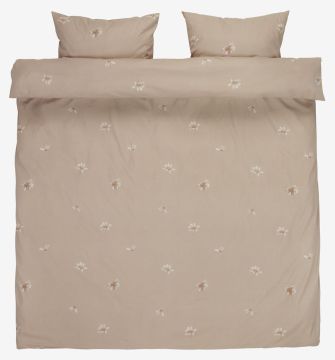 Bộ vỏ chăn gối đôi cotton | LONNI | vàng cát | R200xD220cm/R50xD70cm