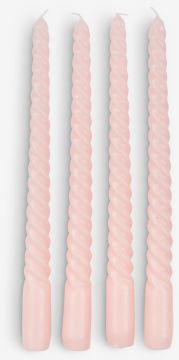 Nến | BALDUR | bộ 4 chiếc | paraffin | hồng | C26cm