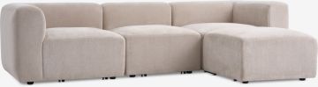 Sofa đổi góc | SKEJBY | vải polyester | vàng cát | R254xS92/162xC64cm
