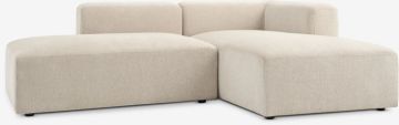Sofa mở góc 2 chỗ | SKEJBY |vải polyester | vàng cát | R215xS155xC64cm