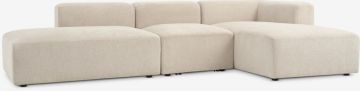 Sofa mở góc 3 chỗ | SKEJBY |vải polyester | vàng cát | R285xS155xC64cm