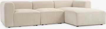 Sofa góc phải | SKEJBY |vải polyester | vàng cát | R254xS155xC64cm