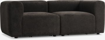 Sofa 2 chỗ | SKEJBY | vải polyester | nâu | R184xS92xC64cm