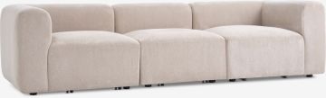 Sofa 3 chỗ | SKEJBY | vải polyester | vàng cát | R254xS92xC64cm