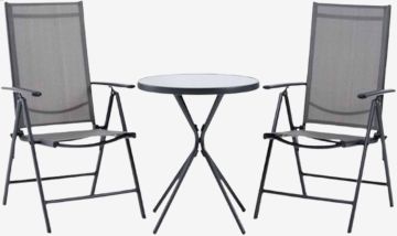 Bộ bàn ghế bistro | RADSTRUP/MELLBY | đen | Ø60xC70cm/R55xS68xC106cm