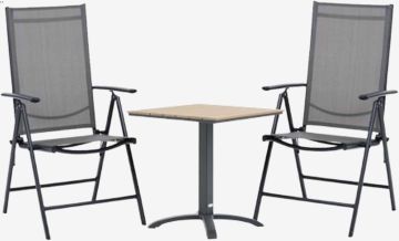 Bộ bàn ghế bistro | HOBRO/MELLBY | màu tự nhiên/đen | R70xD70xC73cm/R55xS68xC106cm