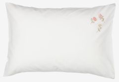 Vỏ gối cotton | MAJ | trắng/hồng | R50xD70cm