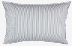 Vỏ gối cotton | PERNILLA | trắng/x&aacute;m | R50xD70/75cm