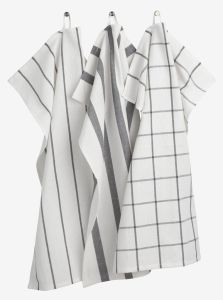 Bộ 3 khăn đa năng cotton | FLEKKMURE | kẻ sọc | R50xD70cm