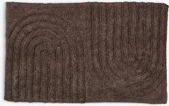 Thảm ph&ograve;ng tắm | DALSTORP | cotton | n&acirc;u đậm | R50xD80cm