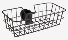 Giá treo phòng tắm | NACKA | kim loại/nhựa ABS | đen | R12xD26xC8cm