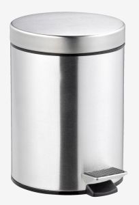 Thùng rác | MEDLE | inox/nhựa PP | màu inox | R22xD20.5xC26.5cm | 5L