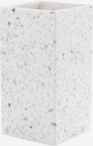 Cốc đựng bàn chải | BILLSTA | nhựa polyresin/đá | họa tiết terazzo | R6.2xD6.2xC11.9cm