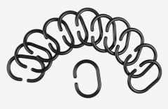 M&oacute;c treo r&egrave;m tắm | VAREKIL | polystyren | đen | bộ 12 chiếc