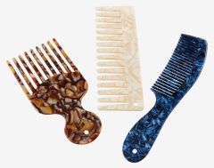 Lược chải tóc | KULLTORP | cellulose | nhiều màu | R6/4/2xD16/19/14xC0.4cm