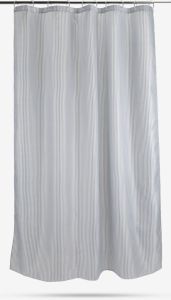R&egrave;m ph&ograve;ng tắm | SUNDBY | polyester | x&aacute;m/trắng | R150xD200cm