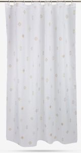 R&egrave;m ph&ograve;ng tắm | SKOGHALL | polyester | trắng | R180xD200cm
