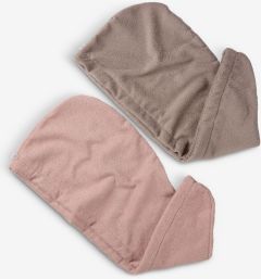 Băng đô | TUNADAL | vải polyester | hồng/vàng cát | R25xD65cm | bộ 2 chiếc