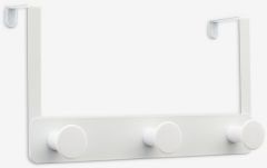 Móc treo phòng tắm | STOCKVIK | nhựa ABS/thép | trắng | D25xS5xC14cm