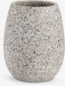Cốc đựng b&agrave;n chải | LYCKSELE | gốm b&aacute;n sứ | họa tiết terrazzo | &Oslash;9xC11cm