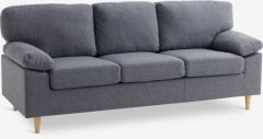 Sofa 3 chỗ | GEDVED | vải polyester | x&aacute;m | R210xS84xC85cm