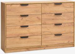 Tủ ngăn k&eacute;o 8 ngăn | JENSLEV | gỗ c&ocirc;ng nghiệp | m&agrave;u sồi | R139xS36xC89cm