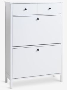 Tủ gi&agrave;y | TERPET | gỗ c&ocirc;ng nghiệp | trắng | R73xS26xC110cm